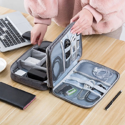 Waterproof Electronics Travel Organizer – Portable Cable, Charger & Gadget Storage Bag