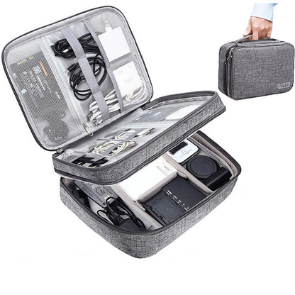 Waterproof Electronics Travel Organizer – Portable Cable, Charger & Gadget Storage Bag
