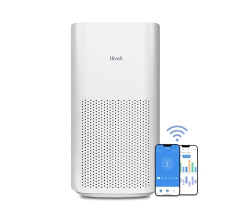 LEVOIT Air Purifiers for Home Large Room Up to 3175 Sq. Ft with Smart WiFi, PM2.5 Monitor, 3-in-1 Filter Captures Particles,