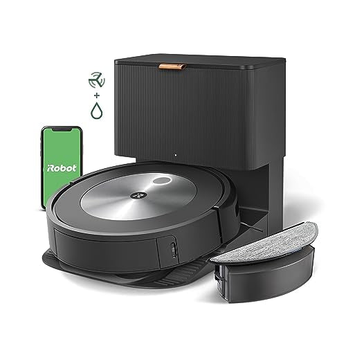 iRobot Roomba Combo j5+ Self-Emptying Robot Vacuum & Mop – Identifies and Avoids Obstacles Like Pet Waste & Cords,