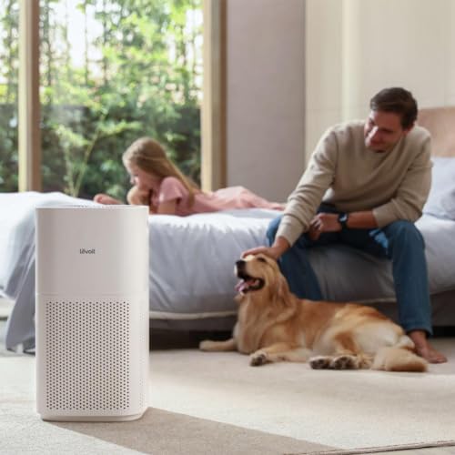 LEVOIT Air Purifiers for Home Large Room Up to 3175 Sq. Ft with Smart WiFi, PM2.5 Monitor, 3-in-1 Filter Captures Particles,