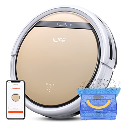 ILIFE V5s Plus Robot Vacuum and Mop Combo, Works with 2.4G WiFi, Alexa/App/Remote Control,