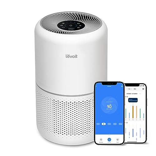 LEVOIT Air Purifiers for Home Bedroom, Smart WiFi, HEPA Sleep Mode for Home Large Room, Quiet Cleaner for Pet Hair