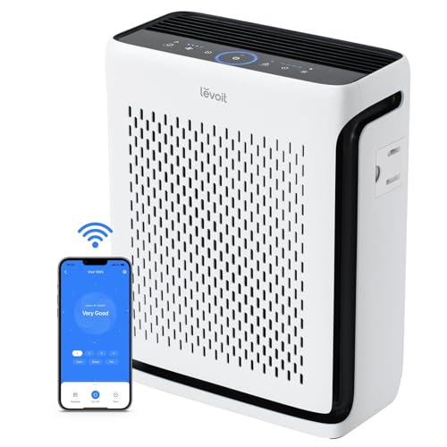 LEVOIT Air Purifiers for Home Large Room Bedroom Up to 1110 Ft² with Air Quality and Light Sensors, Smart WiFi,